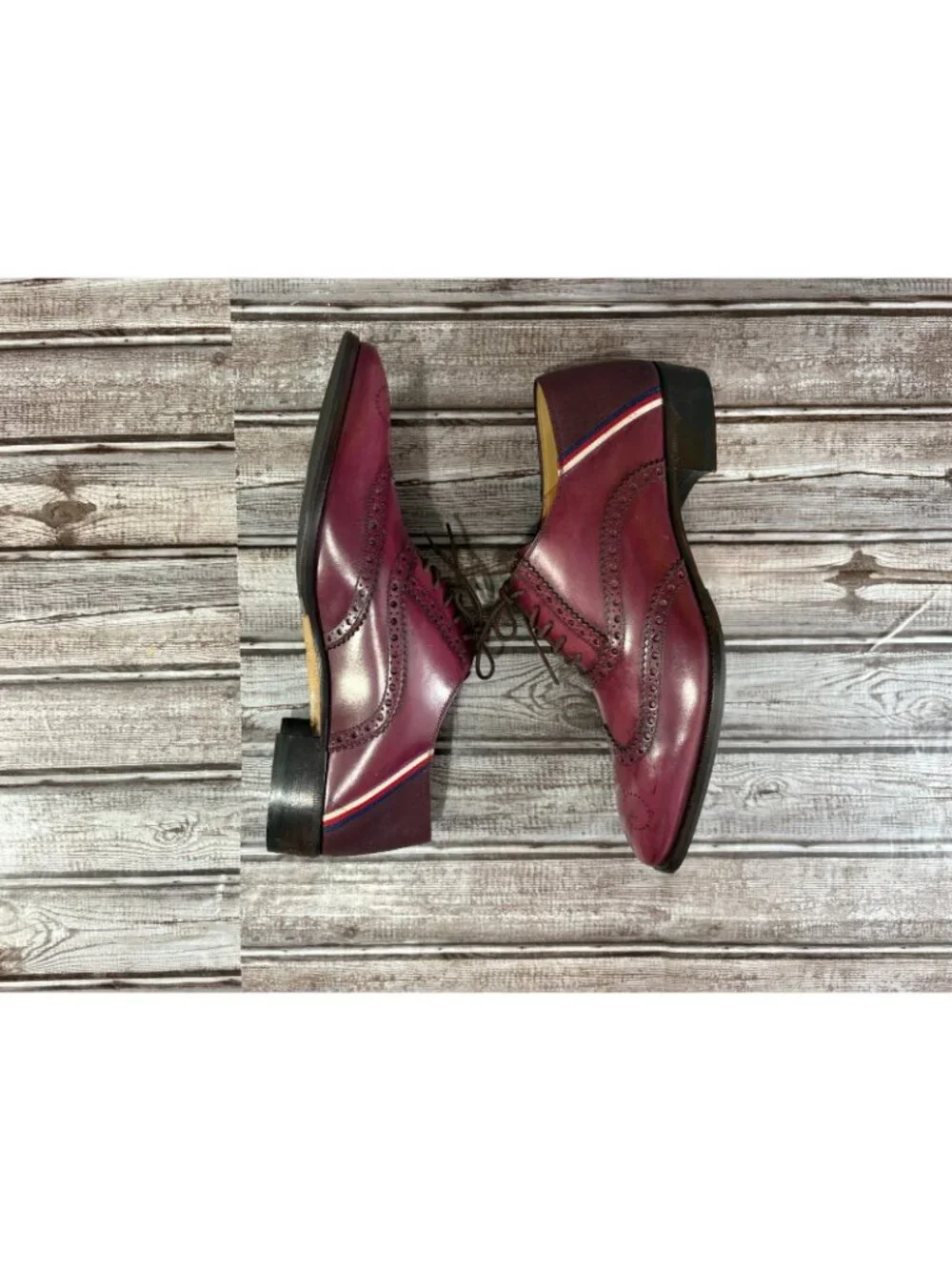 Gucci Brogue Sylvie Web Oxford Classic Signature Details Shoes size 8